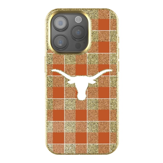 Keyscaper Texas Longhorns Plaid Bling iPhone Case