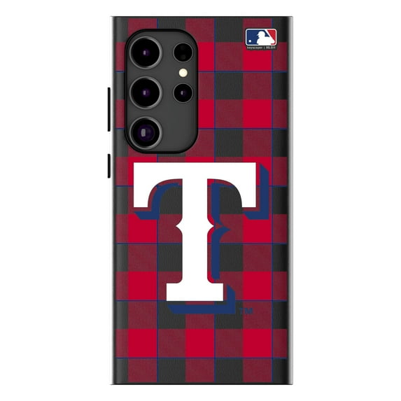Keyscaper Texas Rangers Plaid Galaxy Magnetic Bump Case