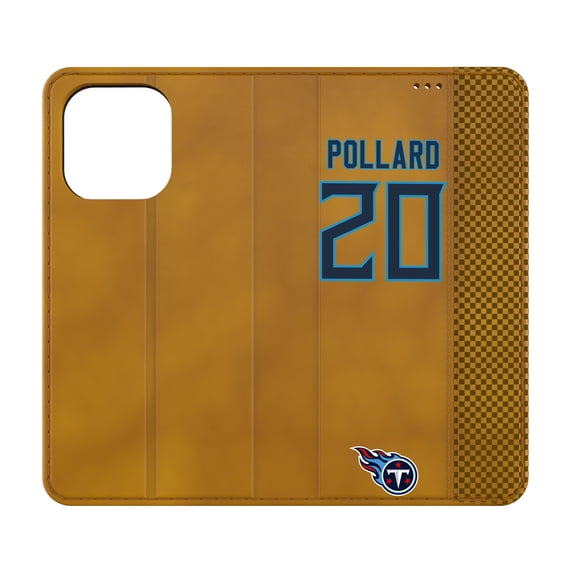 Keyscaper Tony Pollard Brown Tennessee Titans Folio iPhone Case