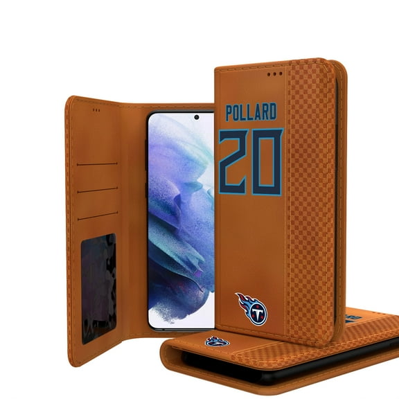 Keyscaper Tony Pollard Brown Tennessee Titans Galaxy Folio Case