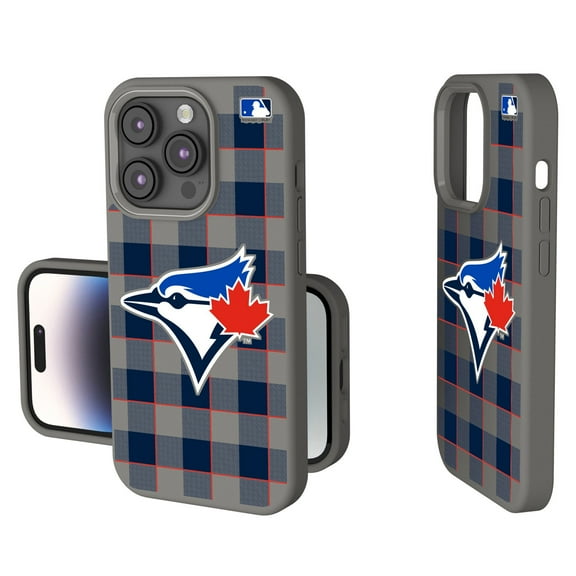 Keyscaper Toronto Blue Jays Plaid Soft Touch iPhone Case