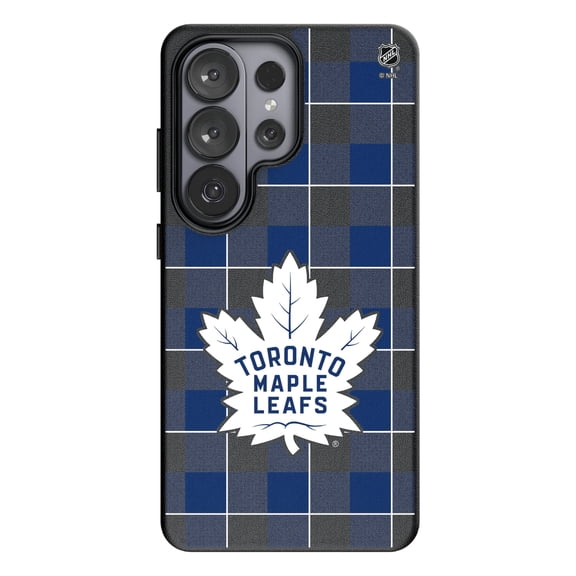Keyscaper Toronto Maple Leafs Plaid Galaxy Magnetic Bump Case