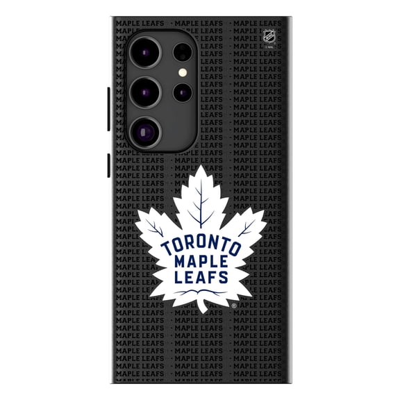 Keyscaper Toronto Maple Leafs Text Backdrop Galaxy Magnetic Bump Case