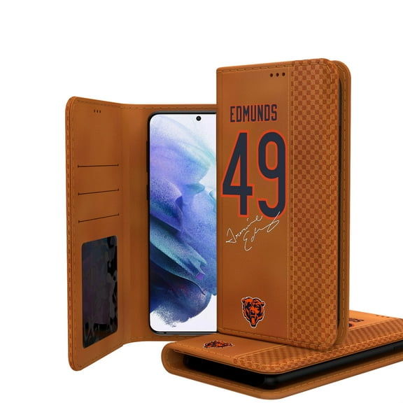 Keyscaper Tremaine Edmunds Brown Chicago Bears Galaxy Folio Case