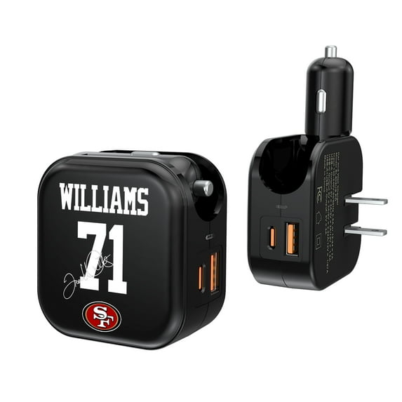 Keyscaper Trent Williams San Francisco 49ers Ready 2-in-1 USB Charger