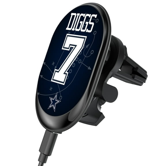 Keyscaper Trevon Diggs Dallas Cowboys Wireless Magnetic Car Charger