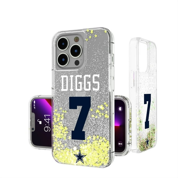 Keyscaper Trevon Diggs Dallas Cowboys iPhone Glitter Phone Case
