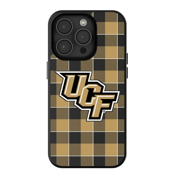 Keyscaper UCF Knights Plaid Magnetic Bump iPhone Case