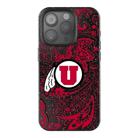 Keyscaper Utah Utes Paisley Bling iPhone Case
