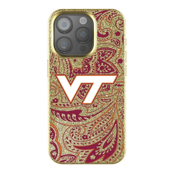 Keyscaper Virginia Tech Hokies Paisley Bling iPhone Case