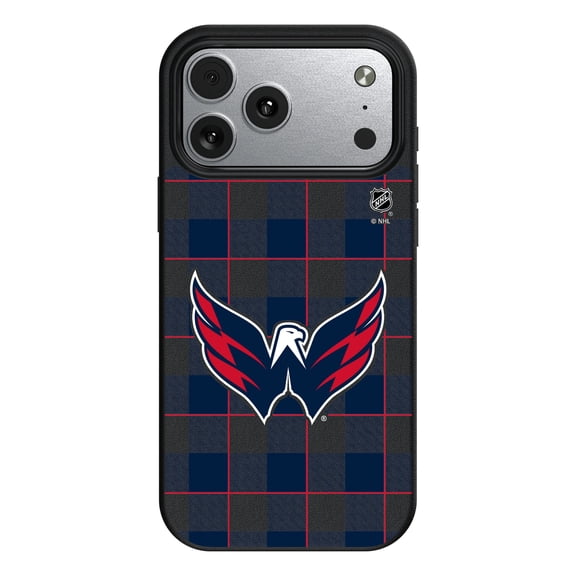 Keyscaper   Washington Capitals Plaid iPhone Magnetic Bump Case