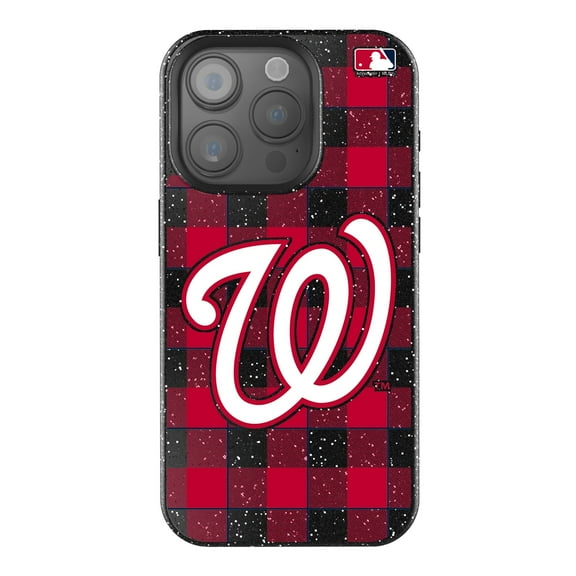 Keyscaper Washington Nationals Plaid Bling iPhone Case