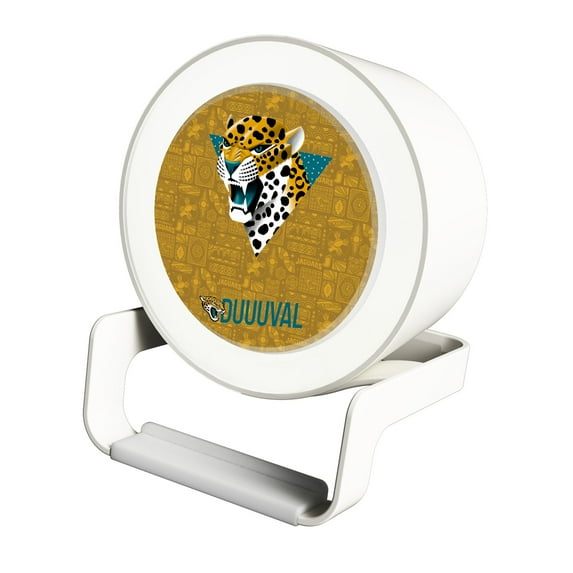 Keyscaper White Jacksonville Jaguars Night Light Charger with Bluetooth Speaker