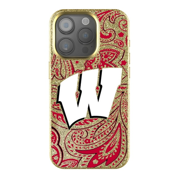 Keyscaper Wisconsin Badgers Paisley Bling iPhone Case