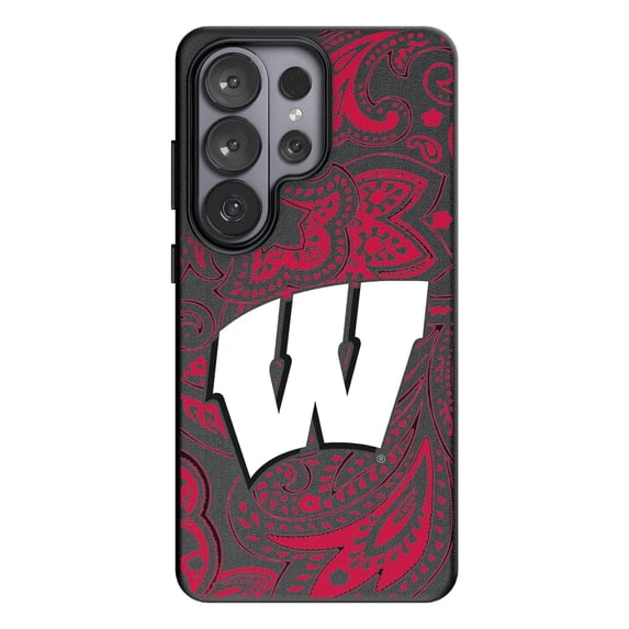 Keyscaper Wisconsin Badgers Paisley Galaxy Magnetic Bump Case