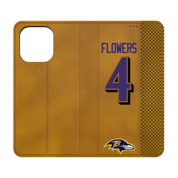 Keyscaper Zay Flowers Brown Baltimore Ravens Folio iPhone Case