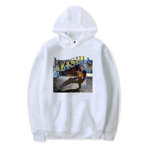 Keyshia Cole Blue & Yellow Hoodies Merch Popular Graphics Print Unisex Trendy Casual Streetwear