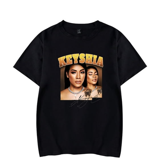 Keyshia Cole Gold Baseball T-shirt Merch print Crewneck Unisex Trend Casual Short Sleeve Top