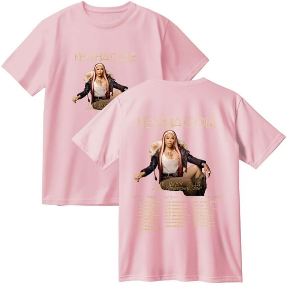 Keyshia Cole The Way It Is 20th Anniversary Tour Cotton T-Shirt Women Men Casual Crewneck Short Sleeve Tee
