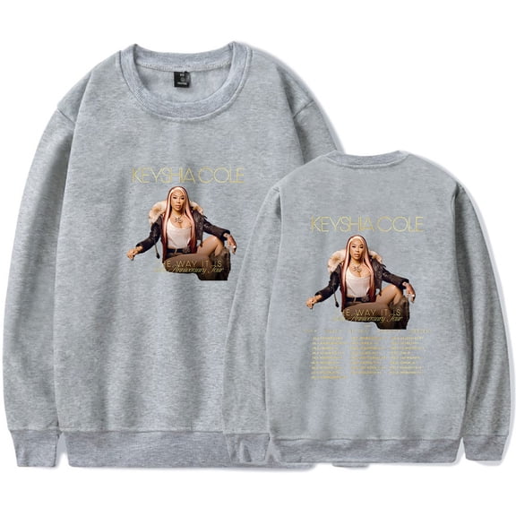 Keyshia Cole The Way It Is 20th Anniversary Tour Sweatshirt Women Men Casual Crewneck Long Sleeve Pullover Clothes
