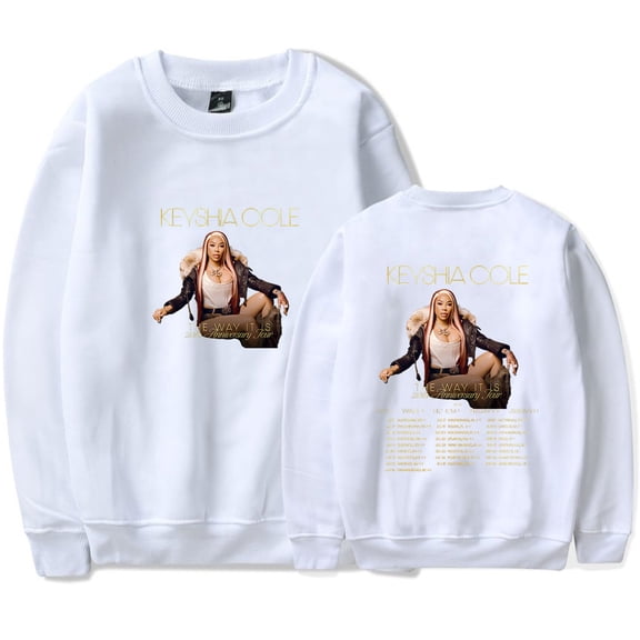Keyshia Cole The Way It Is 20th Anniversary Tour Sweatshirt Women Men Casual Crewneck Long Sleeve Pullover Clothes