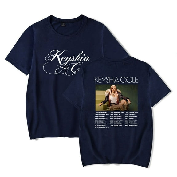 Keyshia Cole The Way It Is 20th Anniversary Tour T-Shirts Merch Unisex Fashion Short Sleeve Tees Crew Neck Tops