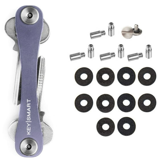 Keysmart Extended Key Holder w/ Expansion Pack (2-28 Keys) - Slate