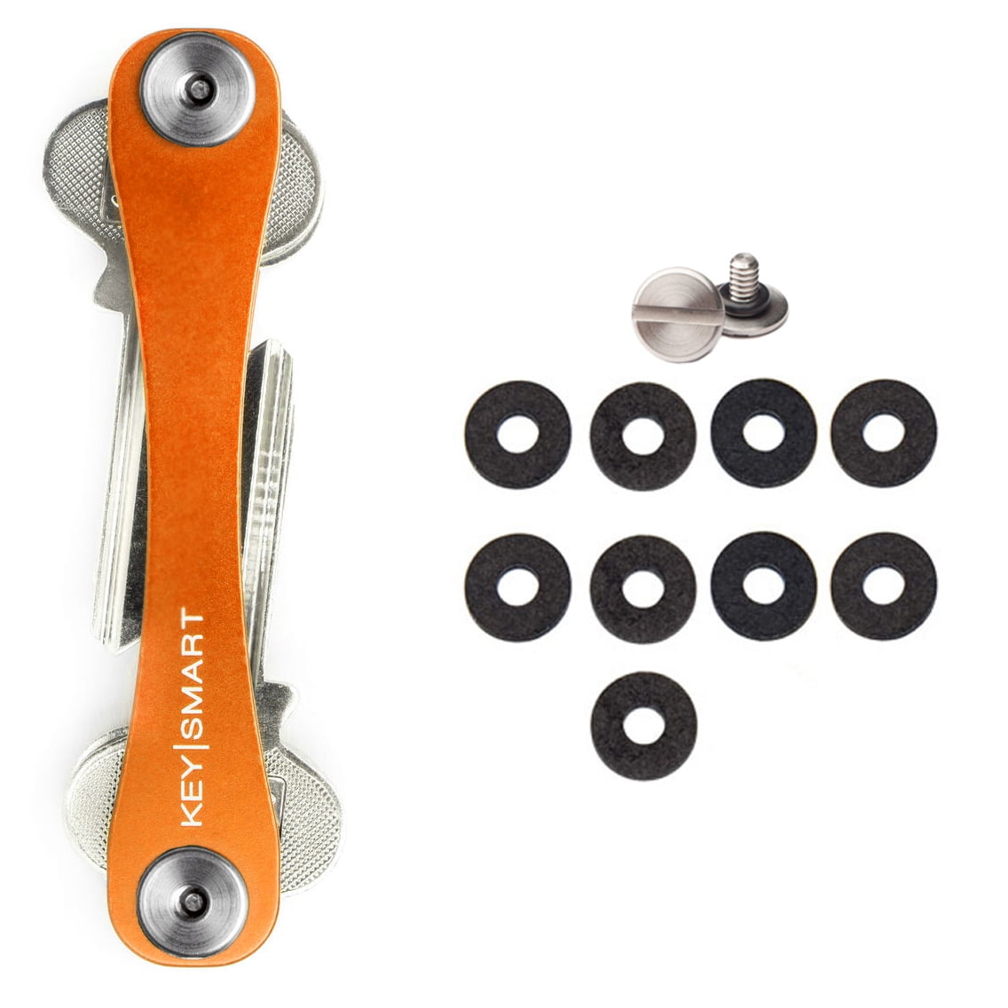 Keysmart Extended Key Holder w/ Expansion Pack (28 Keys) Orange