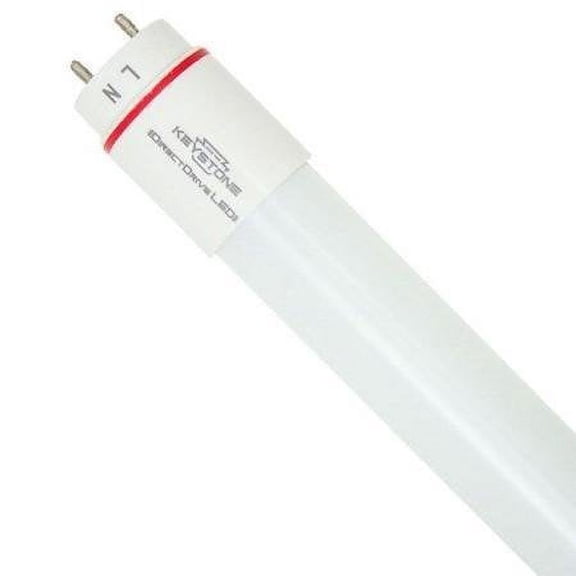 Keyston KT-LED15T8-48GC-850-D/G3 Cool White Direct Drive T8 LED Tube - 5000K, 15W, 120-277V, 4'