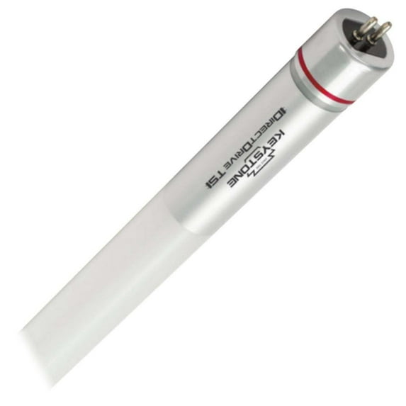 Keystone 01607 - 12W, 1500 Lumen, 2', 240' Beam Angle, Ballast Bypass LED Straight T5 Tube Light Bulb for Replacing Fluorescents