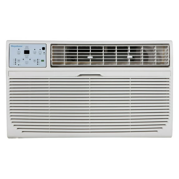 Keystone 10,000 BTU 115-Volt Through-the-Wall Air Conditioner with Remote, White, KSTAT10-1C