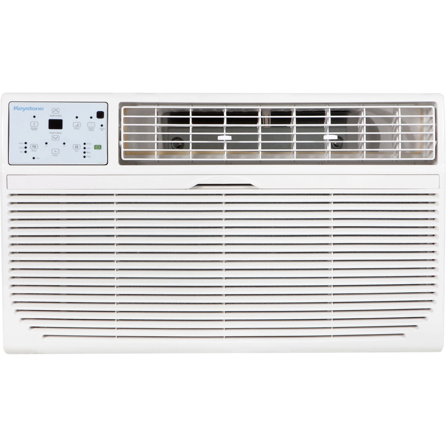 Keystone 10,000 BTU White Through-the-Wall Air Conditioner with Heater and Remote