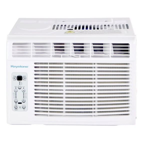 Keystone 12,000 BTU Window-Mounted Air Conditioner with Follow Me LCD Remote Control, KSTAW12CE