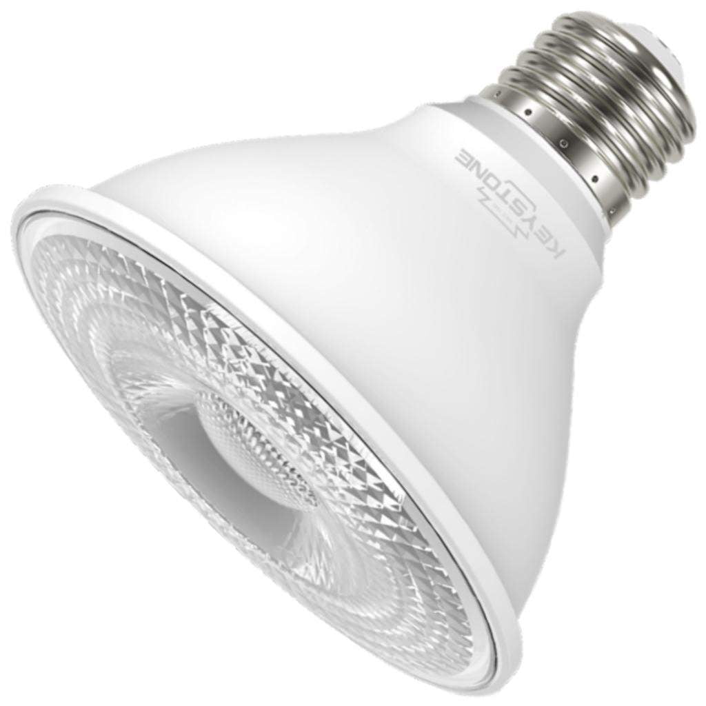 Keystone 12730 - 75W Equiv., 10W, 900 Lumen, Par 30 Short Flood, E26, >80 CRI, Dimmable PAR30 Flood LED Light Bulb
