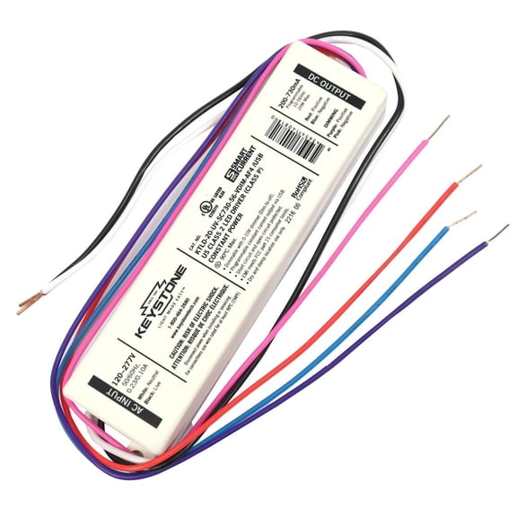 Keystone 14081 - 20 watt 120/277 volt Programmable USB-C Driver (KTLD-20-UV-SC730-56-VDIM-AF4 /USB)