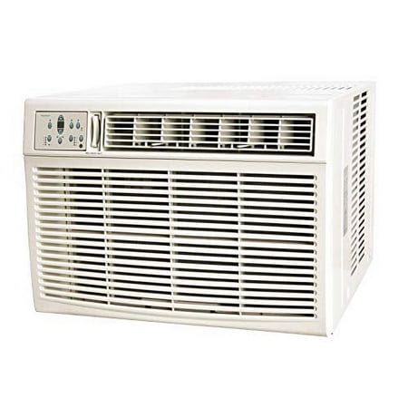 Keystone - 1500 Sq. Ft. 25,000 BTU Window Air Conditioner and 16,000 BTU Heater - White