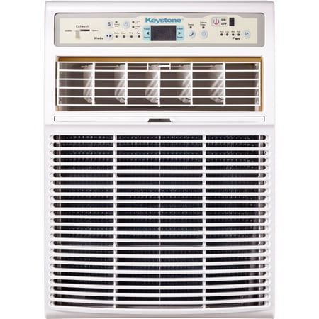 Keystone - 350 Sq. Ft. 8,000 BTU Casement Window Air Conditioner - White