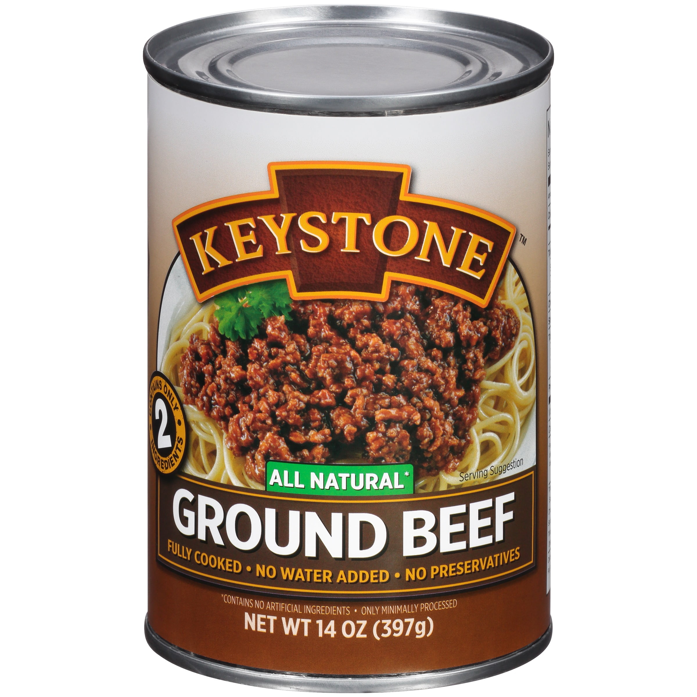 Keystone™ All Natural Ground Beef 14 oz. Can