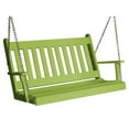 thumbnail image 1 of Keystone Amish Co. 4 Foot Franklin Poly Composite Porch Swing, Tropical Lime, 1 of 5
