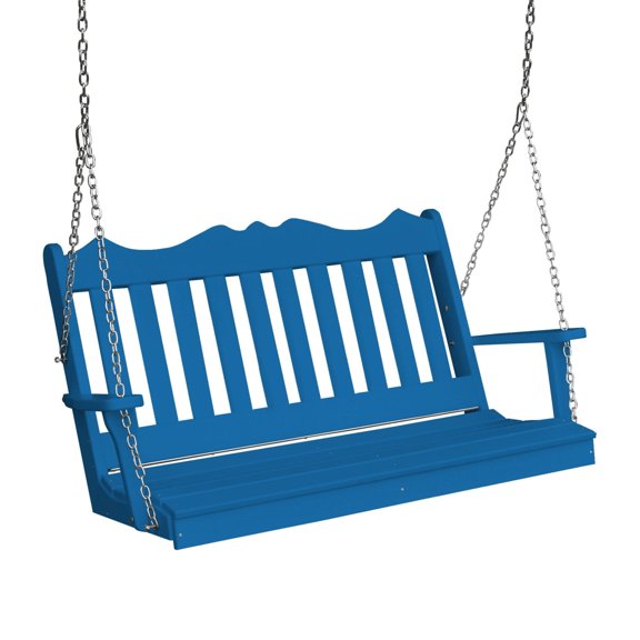 Keystone Amish Co. 4 Foot York Composite Porch Swing, Blue