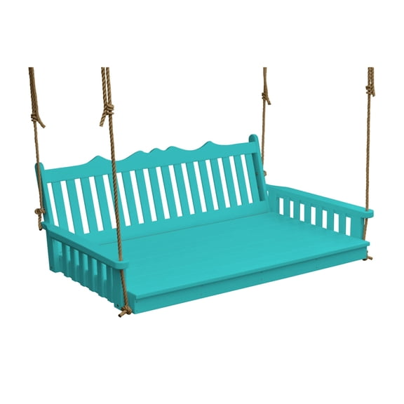 Keystone Amish Co. 4 Foot York Recycled Plastic Swing Bed, Aruba