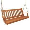 thumbnail image 1 of Keystone Amish Co. 6 Foot Franklin Porch Swing, Cedar Stain, 1 of 9