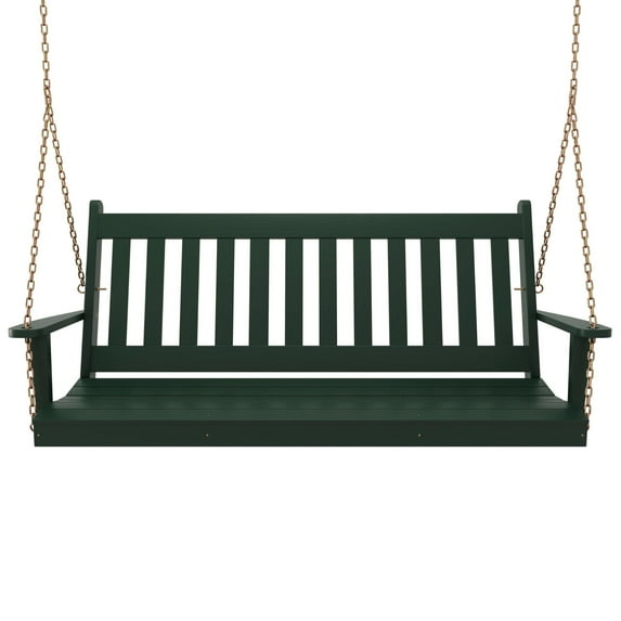 Keystone Amish Co. 6 Foot Franklin Porch Swing, Dark Green