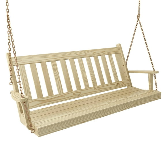 Keystone Amish Co. 6 Foot Franklin Porch Swing, Unfinished