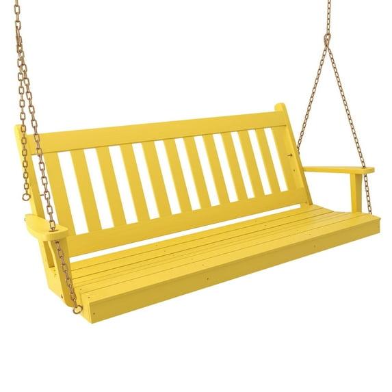 Keystone Amish Co. 6 Foot Franklin Porch Swing, Yellow