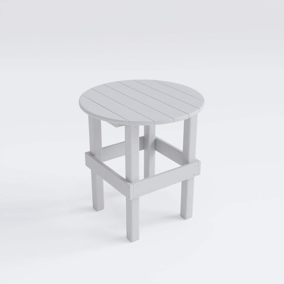 Keystone Amish Co. Composite Round End Table, bright-white