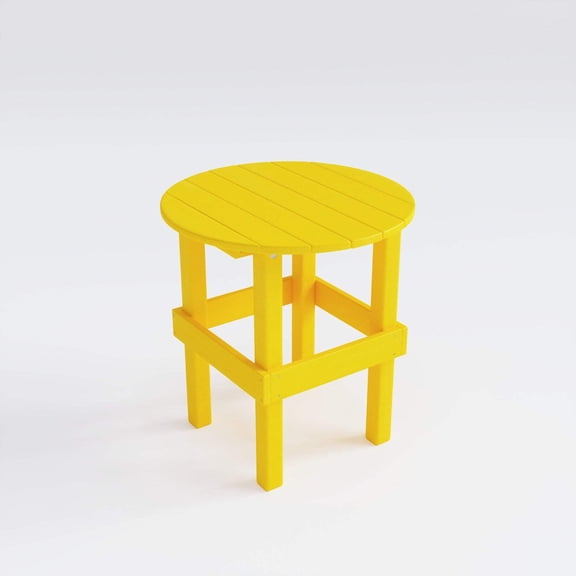 Keystone Amish Co. Composite Round End Table, lemon-yellow