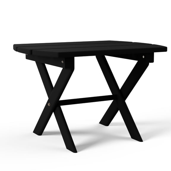 Keystone Amish Co. Folding Oval End Table, black-paint