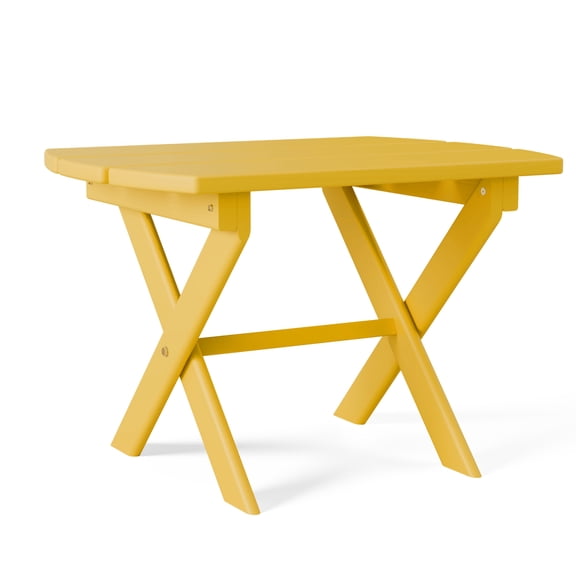 Keystone Amish Co. Folding Oval End Table, canary-yellow-paint