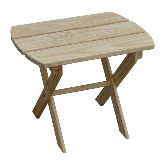 Keystone Amish Co. Folding Oval End Table, unfinished